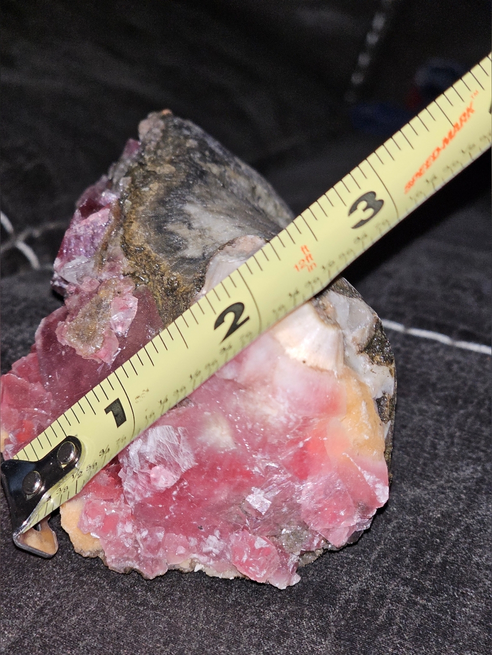 Moldy Raspberry Red Calcite Original Pocket - Picture 13 of 14